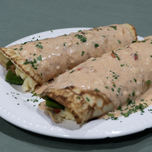 Canelones caprese con salsa Rossini