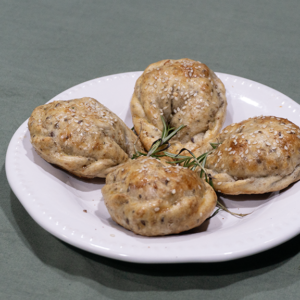 Empanadas de calabaza y queso (masa integral)