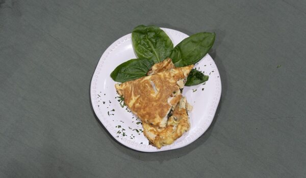 Omelette de verdura y queso