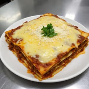 Lasaña Keto de carne y ricota (crepes de huevo batido)